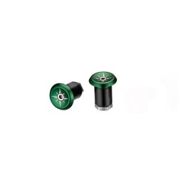 Tapones Ciclovation Vortex Aluminio MTB/Ruta Verde