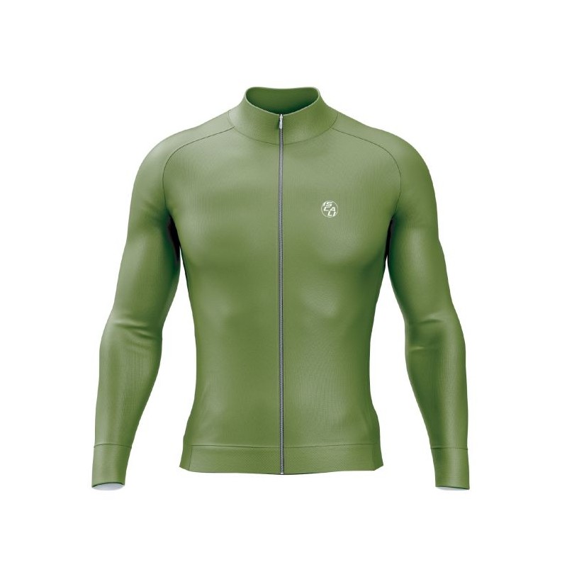 Jersey Iscali Olive Ascent Manga Larga