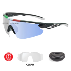 Lentes Salice 022RWX Negro/Lima MIca Amarillo Fotocromaticos