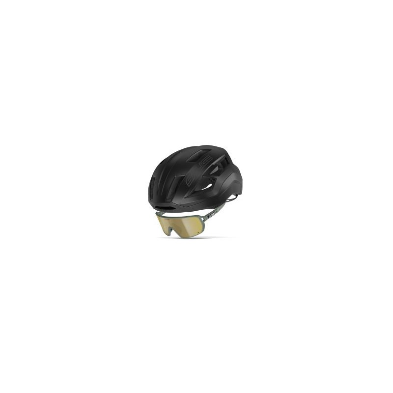 Casco Salice Gavia Negro y Lentes Salice 028 Verde