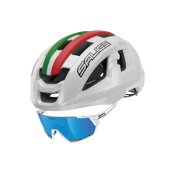 Casco Salice Gavia Blanco ITA y Lentes Salice 027 Blanco/Azul