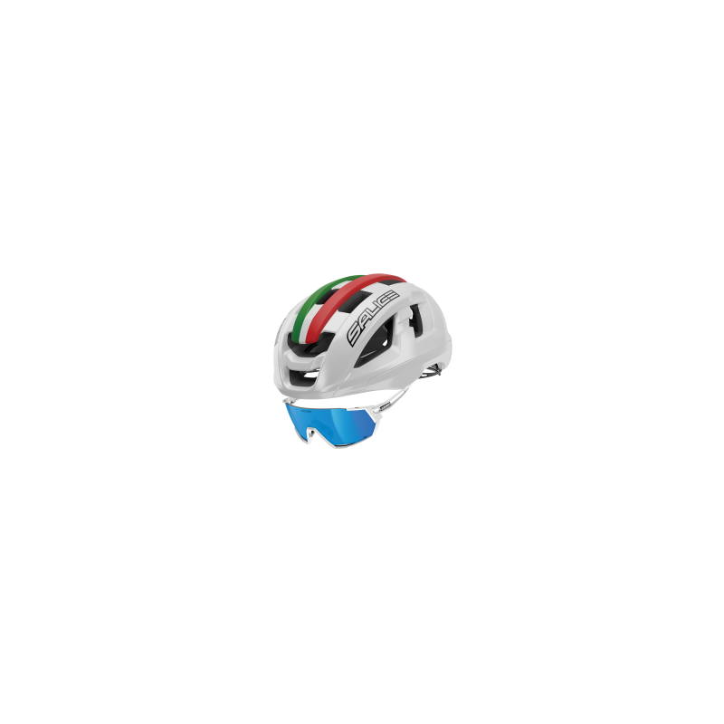 Casco Salice Gavia Blanco ITA y Lentes Salice 027 Blanco/Azul