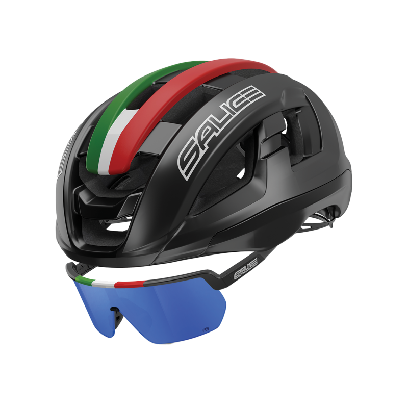 Casco Salice Gavia Negro ITA y Lentes Salice 023 Negro ITA