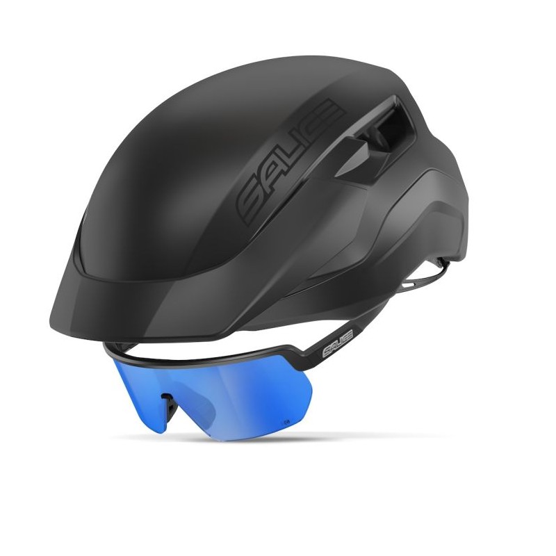 Casco Salice Vento Urban Negro y Lentes Salice 023 Negros