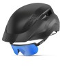 Casco Salice Vento Urban Negro y Lentes Salice 023 Negros