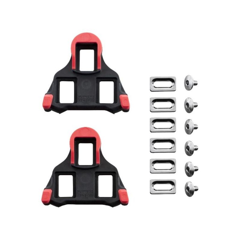 Placas Shimano SM-SH10 Rojas 0°