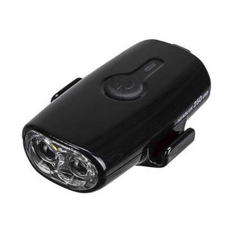LAMPARA TOPEAK HEADLUX 250 LUMENS USB NEGRO