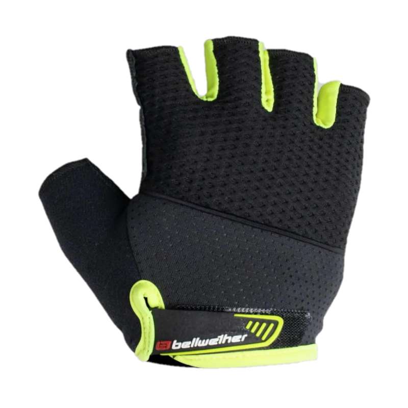 GUANTES BELLWETHER GEL SUPREME NEGRO/VERDE FLUORESCENTE