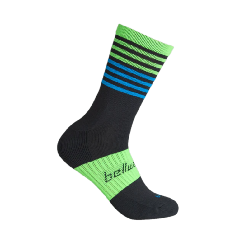 CALCETAS BELLWETHER UNISEX FUSION NEGRO/VERDE/AZUL