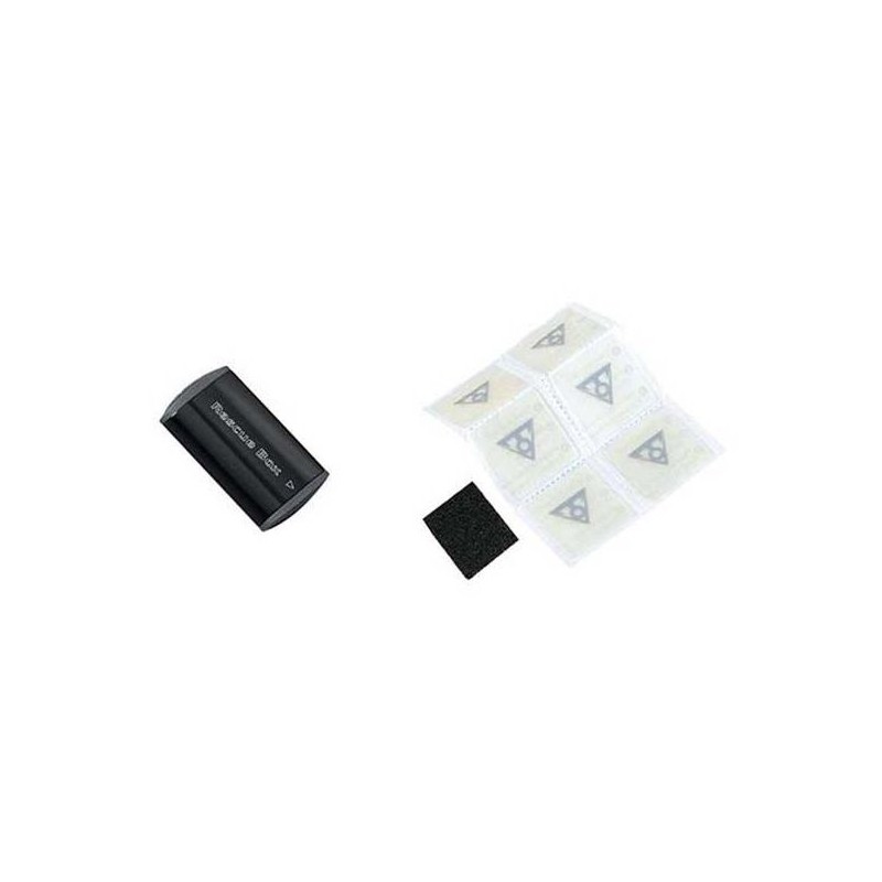 KIT DE PARCHES TOPEAK RESCUE BOX NEGRO
