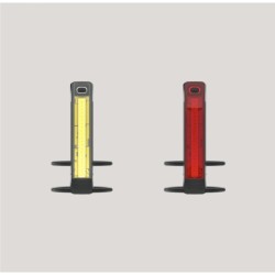 LUCES PARA BICICLETA DELANTERA Y TRASERA KNOG PLUS NEGRA 40 / 20 LUMENS
