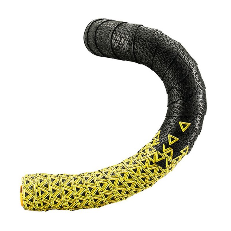 Cinta para Manubrio DEDA Ruta LOOP Negro Amarillo DEDATAPE603